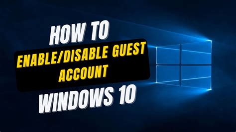 Windows activate guest user